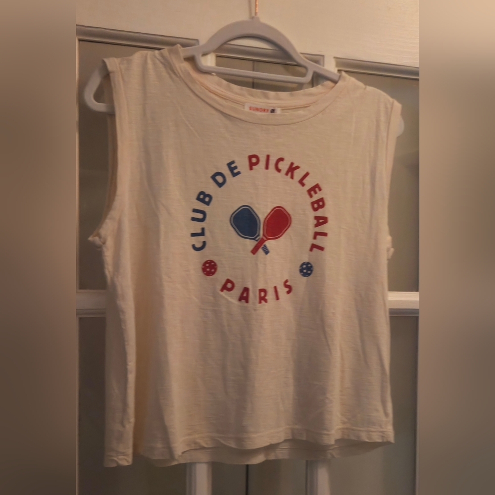 Sundry By "Anthropologie" Club de Pickleball Muscle Tee - Picture 8 of 11